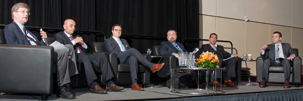 Left to right: Sean Conway, Satinder Chera, Will Stewart, Greg Lyle, Rob Silver, Adam Radwanski.
