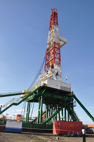 Geothermal drilling in the Rift Valley.
