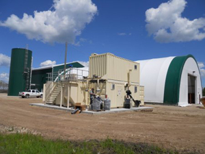 BioMax® 100 downdraft gasifier unit at Pineland Forest Nursery in Hadashville