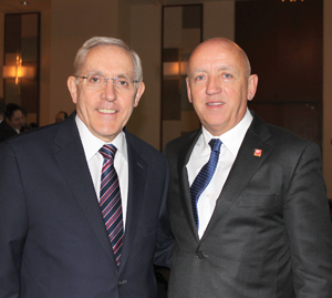 Ontario’s new Minister of Energy Bob Chiarelli, left, and Bruce Power CEO Duncan Hawthorne, in Toronto March 7. Stacey Hale / Bruce Power