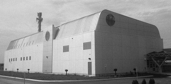 Birchmount Energy Centre, one of Markham District Energy’s district energy production facilities, and home to a 2.6 MW CHPSOP facility.