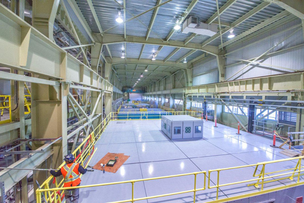 The turbine hall at Harmon GS
