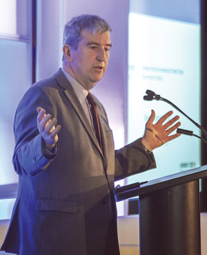 Environment Minister Glen Murray, speaking at the OFIT conference March 26.