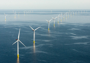 Anholt offshore wind farm, Denmark. Courtesy DONG Energy A/S